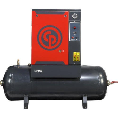 5 HP AC Three Phase Chicago Pneumatic Reciprocating Air Compressors