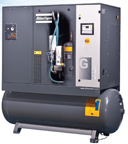 5 - 100 HP Atlas Copco Air Compressor, Maximum Flow Rate: 51 - 120 CFM
