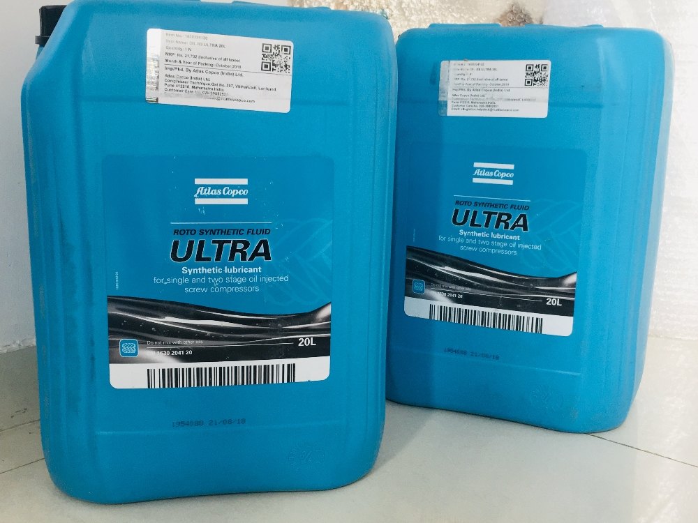 Atlas Copco Ultra Roto Synthetic Fluid, Packaging Type: Plastic Can