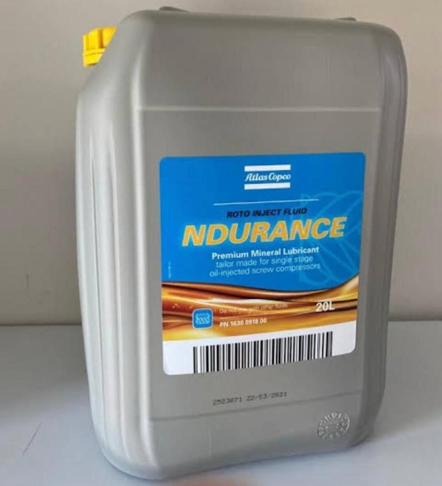 Rotary screw Atlas Copco Ndurance Oil, For Industrial Compressor, Packaging Type: Drum