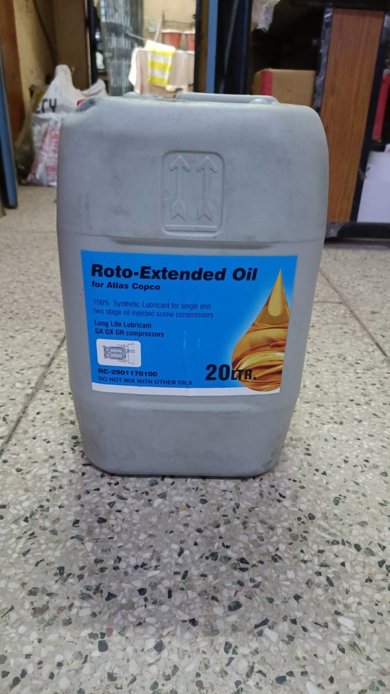 SCREW Atlas Roto Extend Oil, For 100% Synthetic Lubricant, Packaging Type: CAN