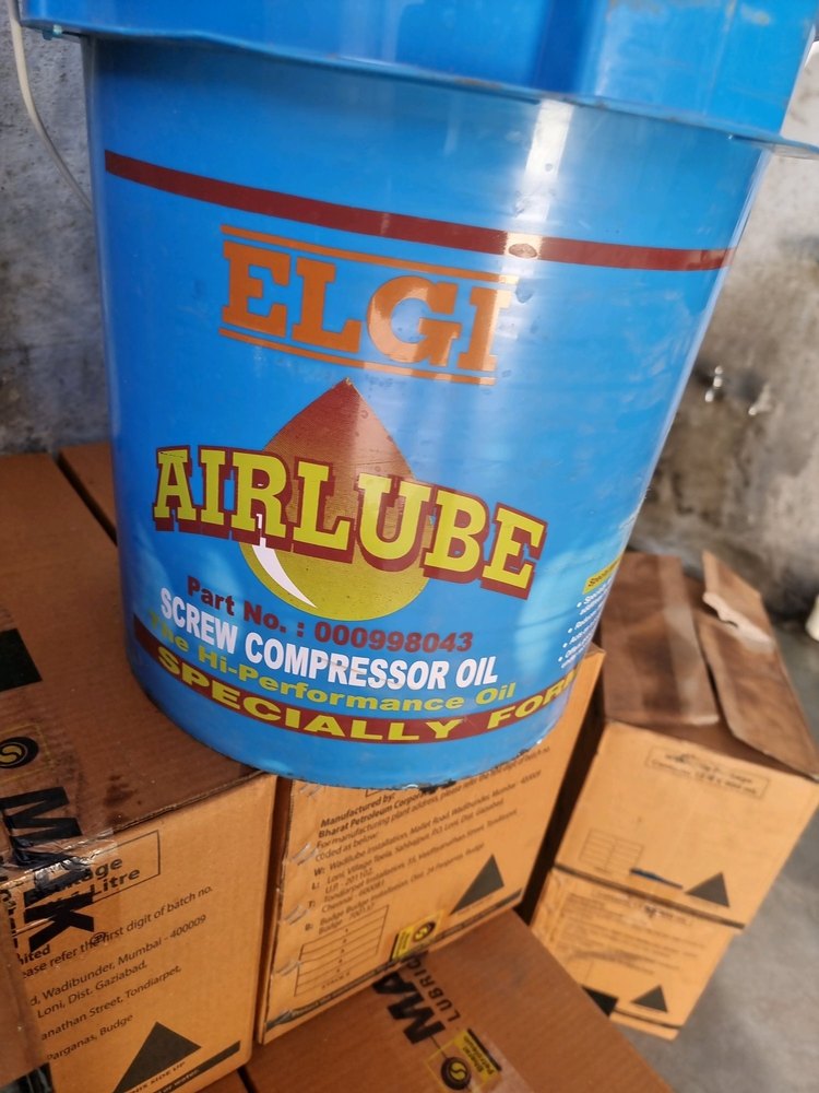 Air Lube Xd Elgi Screw Compressor Oil, Packaging Type: Bucket