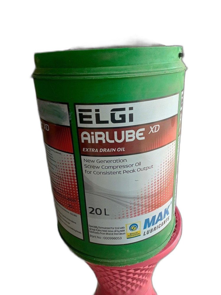 Rotary screw Elgi Airlube XD Oil, For Industrial, Packaging Type: Drum