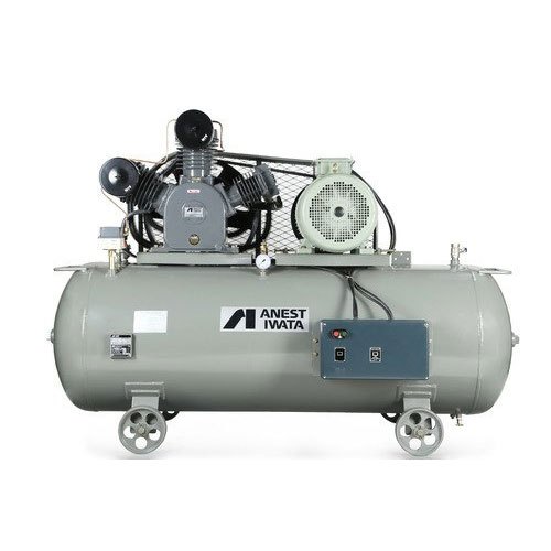 2 HP Anest Iwata Reciprocating Air Compressor, Discharge Pressure: 10 Bar, Maximum Flow Rate (CFM): 8.37