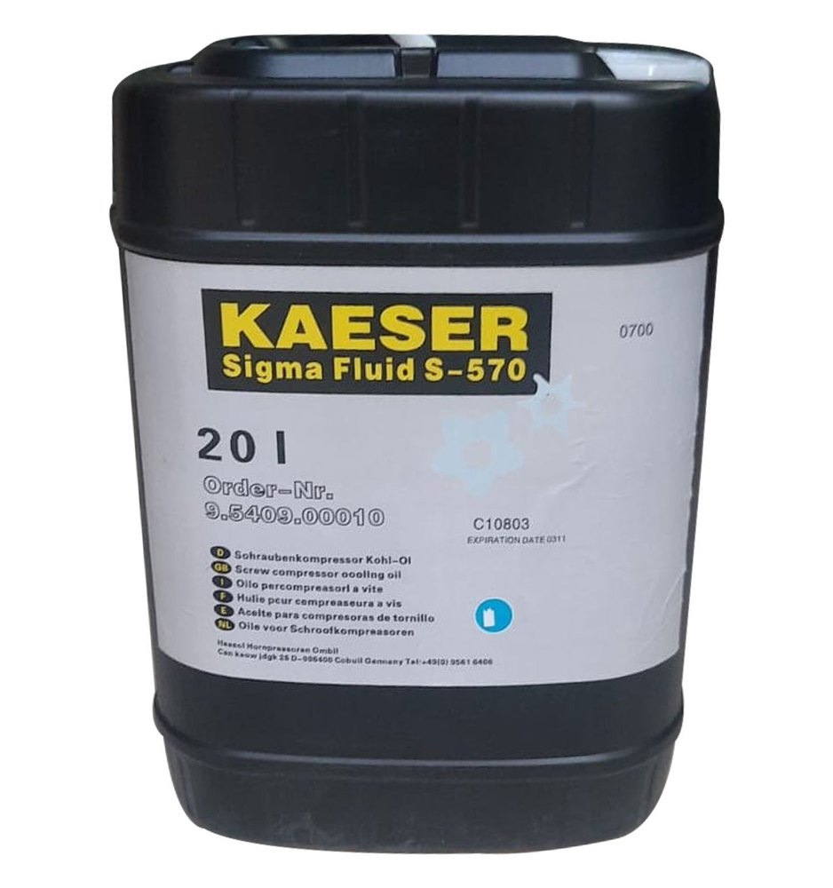 Rotary screw Kaeser Sigma Fluid S570 Compressor Oil, Packaging Size: 20L, Packaging Type: Can