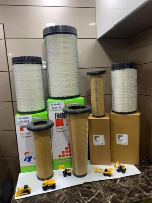 White Fleetguard Air Filter-4h181002, 4h181003 Kirloskar Air Filter