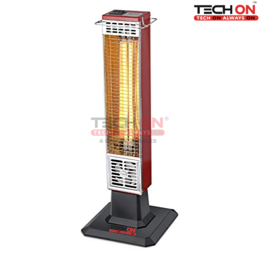 Techon Square 1500W Oscillating Quartz Heat Pillar Room Heater, For Rooms