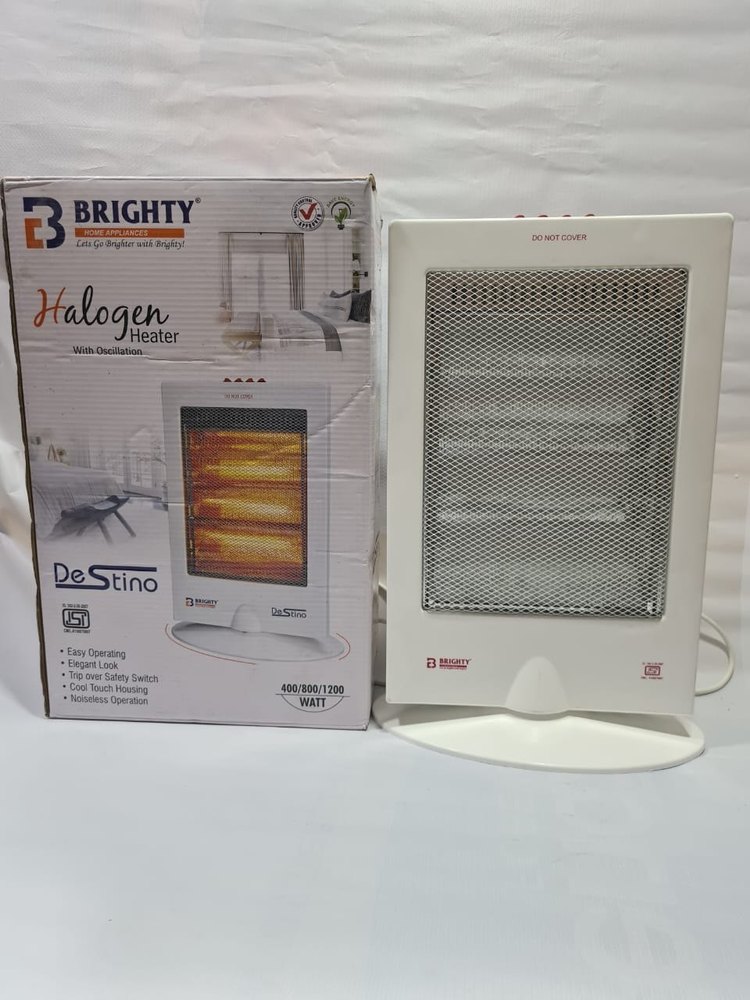 800 Watt Plastic Brighty Halogen Heater, For Home & Office