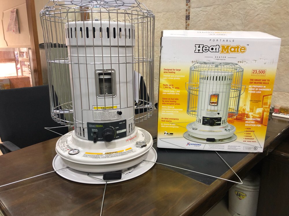 White Kerosene Heater Heat Mate 23500 BTU