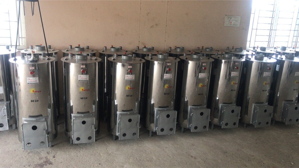 Commercial Wood Fire Water Heater, Capacity: 60l To 2000l, Size: 4.3feet