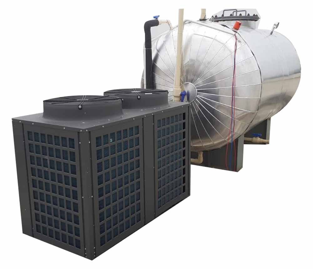 Round Stainless Steel Jaquar Water Heat Pump System