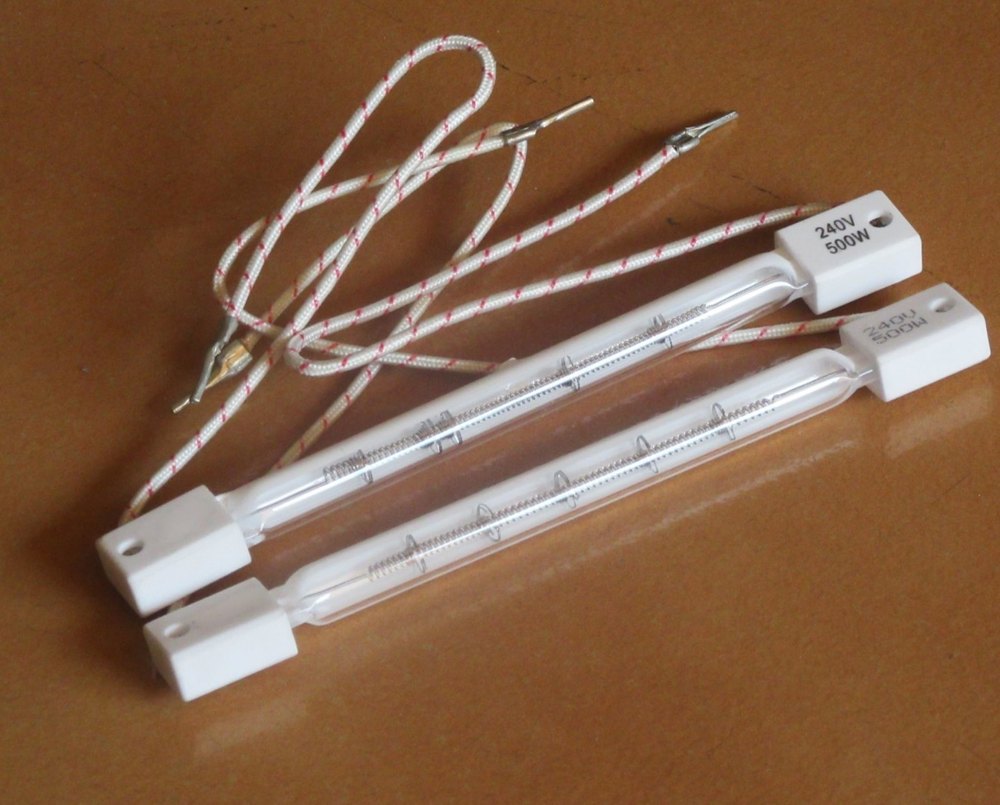Quartz Infrared Lamp Heater, 240 V, 500 W