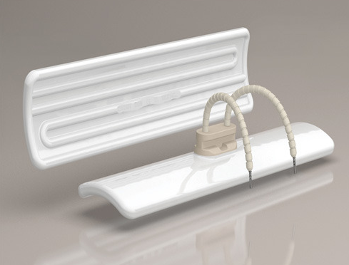 White Elstein Ceramic Infrared Heater, 200-1000w, 220 V Ac