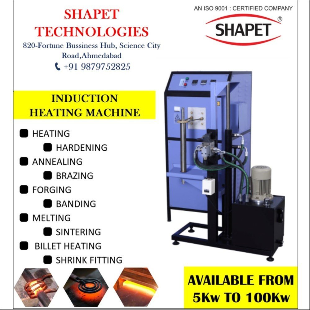 Metal Heating Machine Application, For Industry, Capacity: 5kw To 100kw