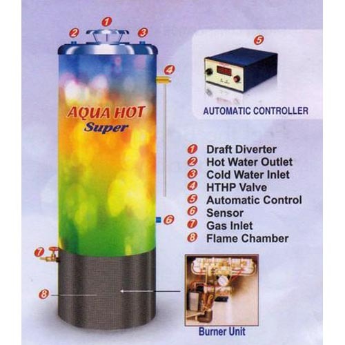 Unisol Aquahot Storage Type Gas Water Heater, Warranty: One Year