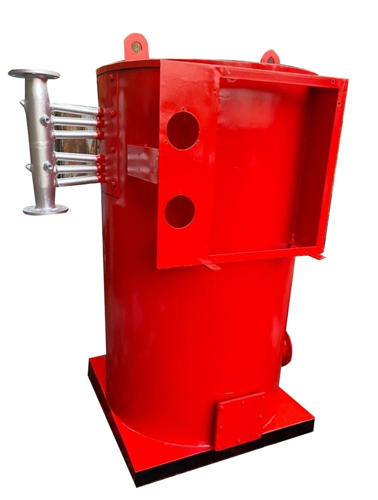 Cylindrical Mild Steel Gas Diesel Fired Vertical Thermic Fluid Heater, For Industrial