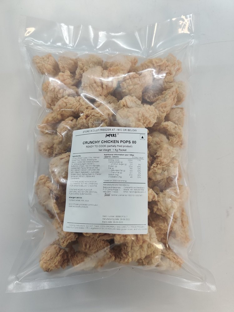 Joyers 100% Breast Meat Chicken Bites, Packaging Type: Vacuum Packaging