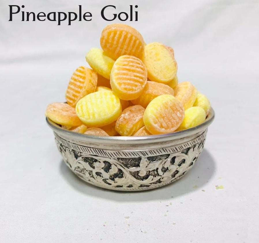 Hard Candy Yellow Pineapple Flavor Candies, Packaging Type: Loose