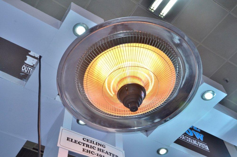 Tube Type Hanging Patio Heater, Size: 32 Inch Diameter, 230V