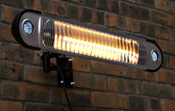 NAIBHO Stainless Steel Wall Mounted Electric Patio Heater, Size: 3ft, 220-240