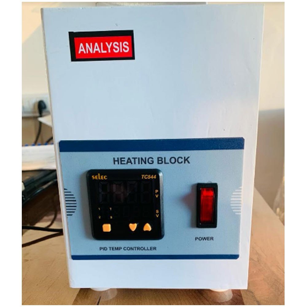Analysis Mild Steel Heating Block, For Laboratory, 220 V