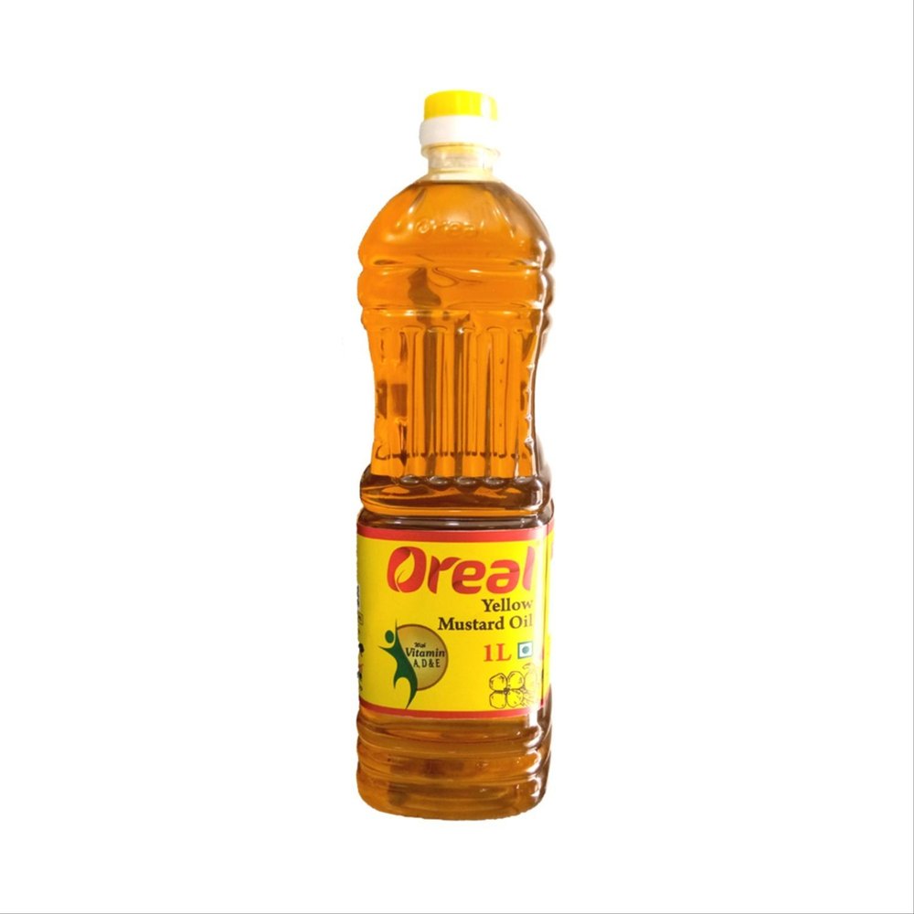 1 Litre Oreal Yellow Mustard Oil, Packaging Type: Plastic Bottle