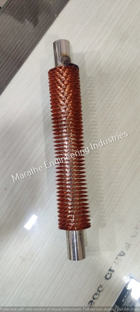 SS304 Spiral Finned Tube, For Induction Heater