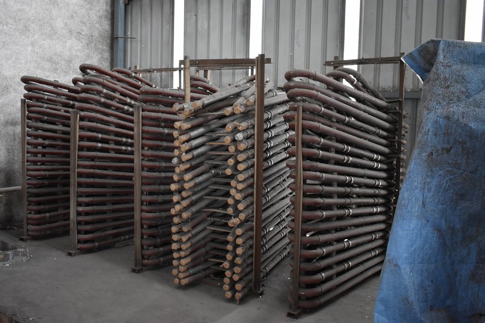 Carbon Steel Water Bed Coil Of Boiler (Plain / Studded / With SS Sleeve)