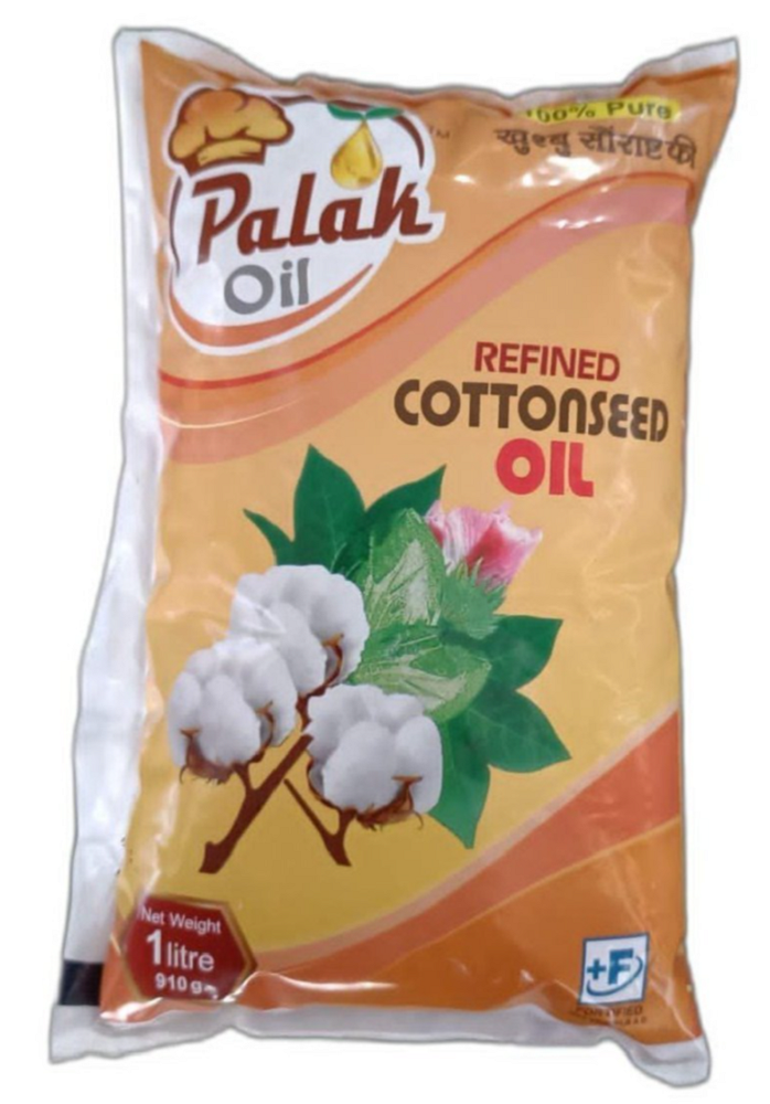 1 ltr Palak Cottonseed Refined Oil Pouch
