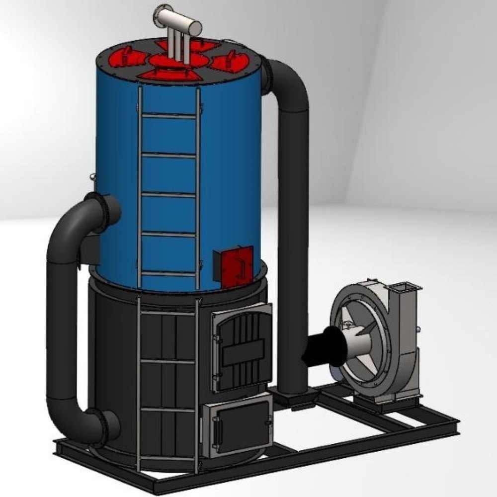 AIM Carbon Steel- Coil Coal Thermic Fluid Heater, For Industrial