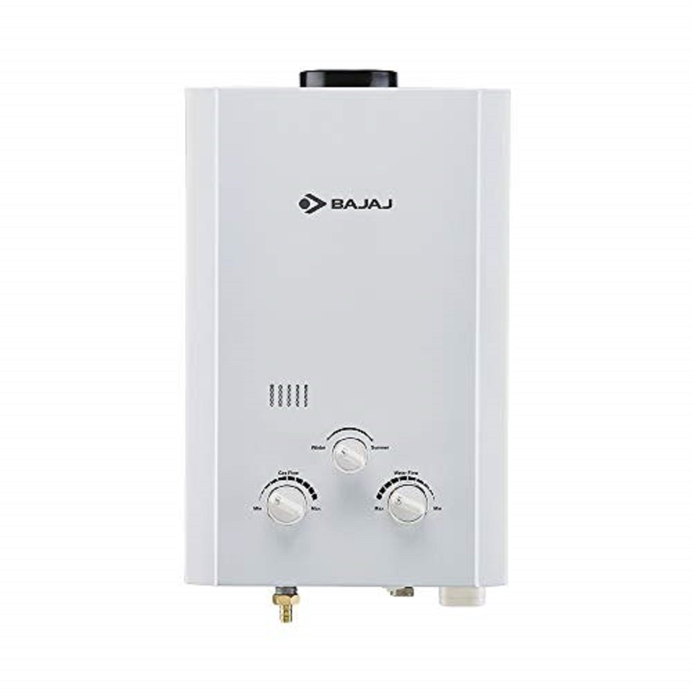 Capacity(Litre): 6 L Bajaj Majesty Duetto Gas Vertical Water Geyser, White, 8 Bar