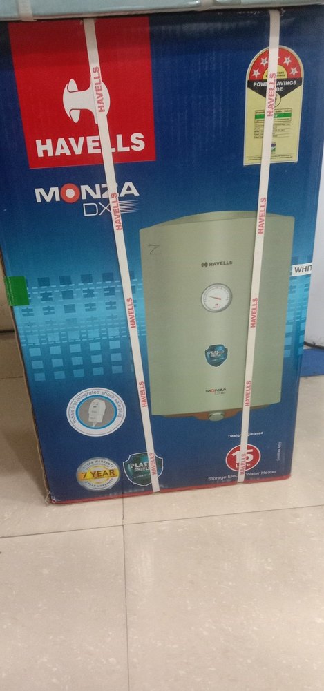 Storage Capacity: 25 L Havells Water Heater, Ivory, Model Name/Number: Monza Dx