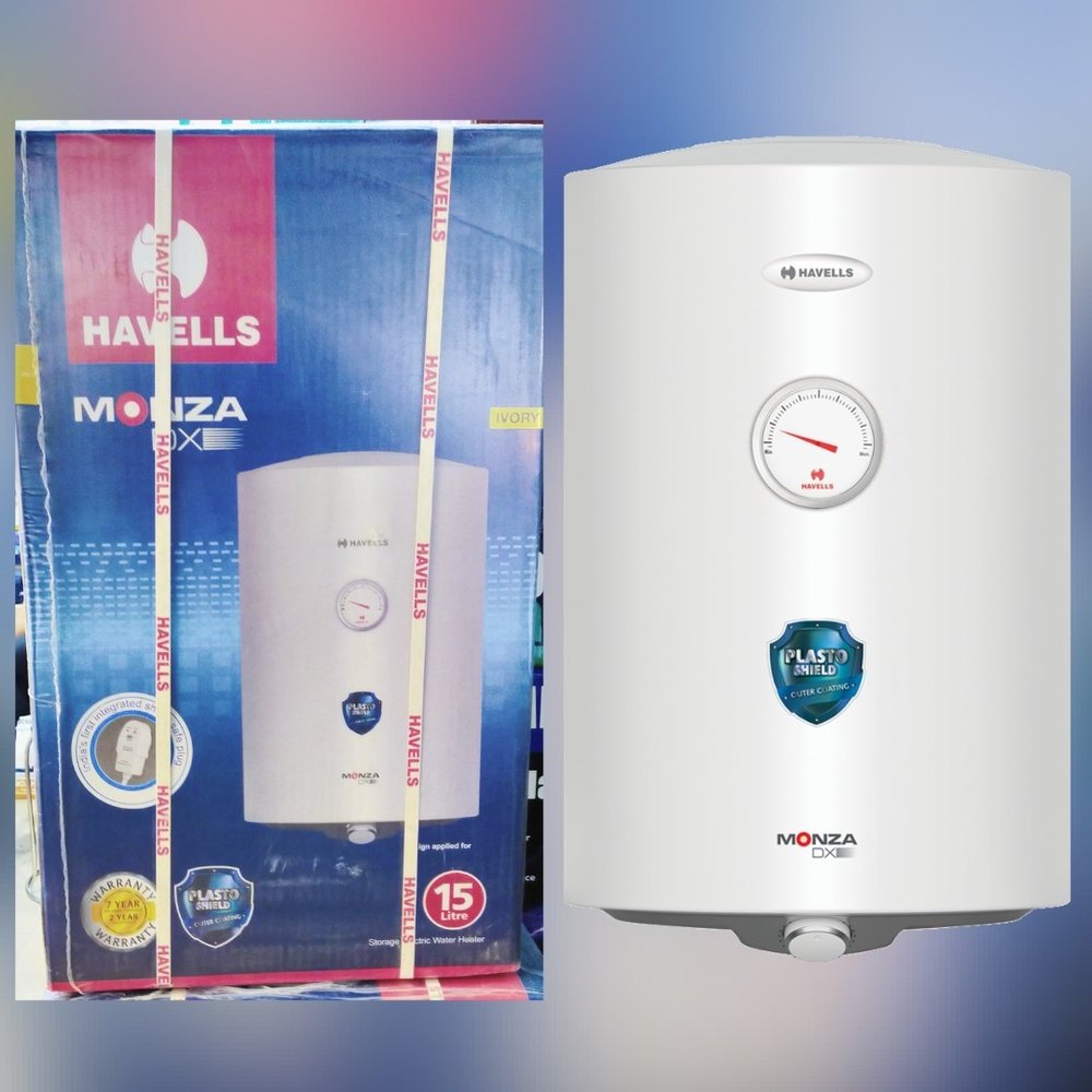 HAVELLS GEYSER MONZA DX 15 LTR, 5 Star, Ivory