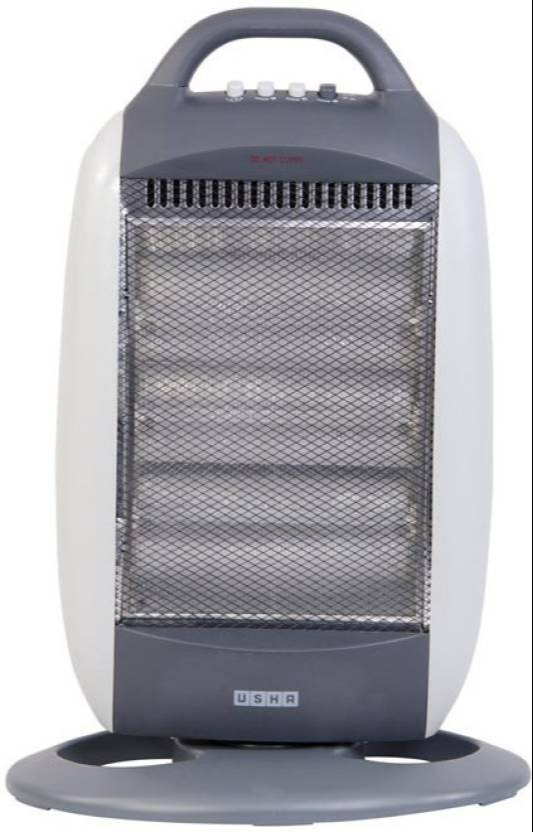 400/800/1200 W Plastic Usha HH 3503H Halogen Heater, 230 V