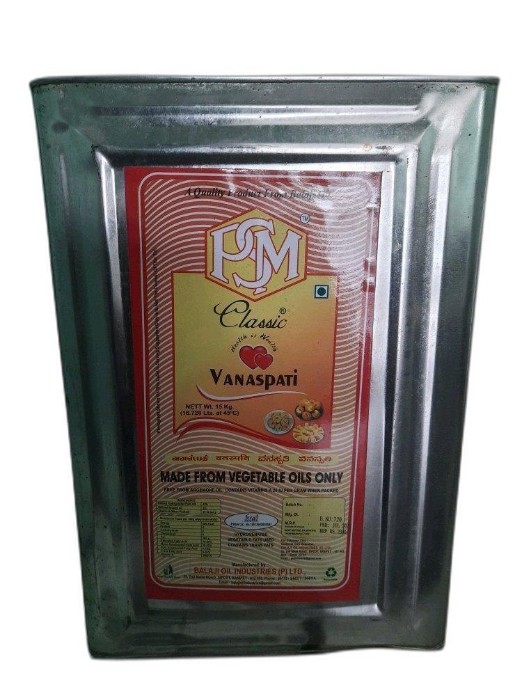 Mono Saturated PSM Classic Vanaspati Ghee, Packaging Type: Tin Container