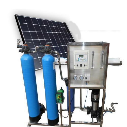 Crown Puretech Stainless Steel Solar RO System, For Industrial, RO Capacity: 200-500 (Liter/hour)