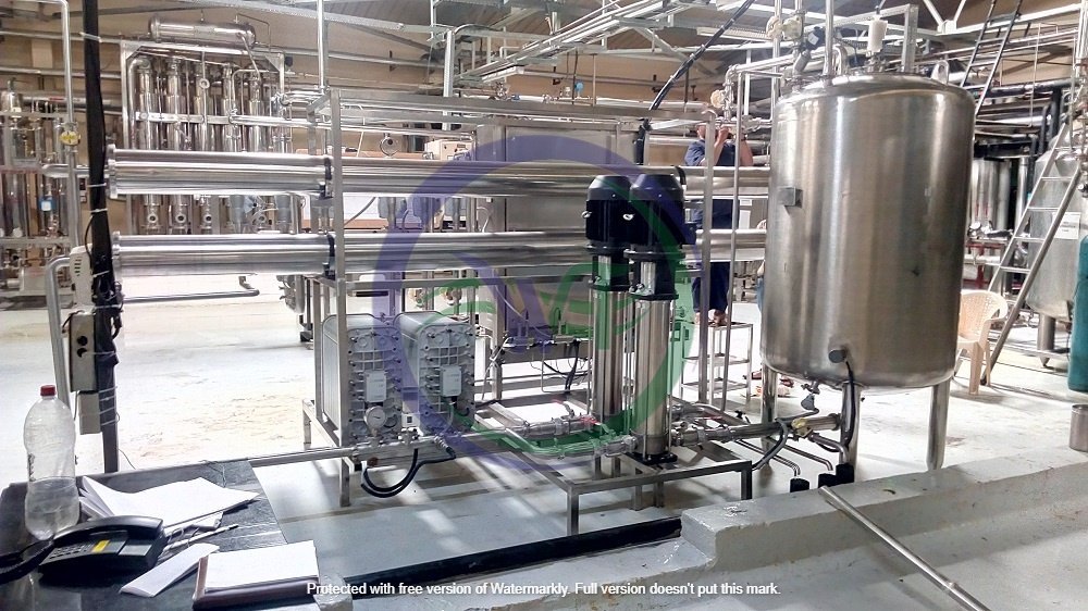 RO Capacity: 250 to 5000 LPH Pharmaceutical Reverse Osmosis Plant, Stainless Steel