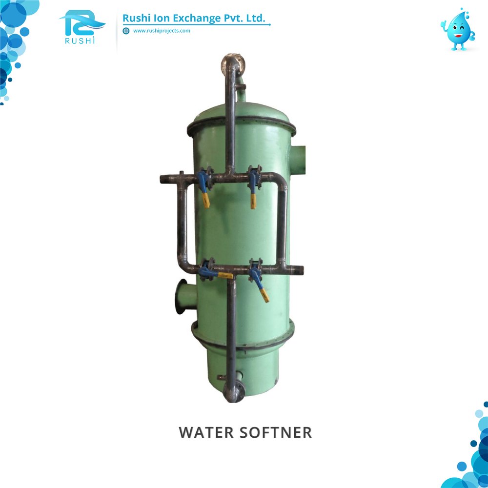 Rushi Automatic Water Softener Plant, For Industrial, Capacity: 250 M3/Hour
