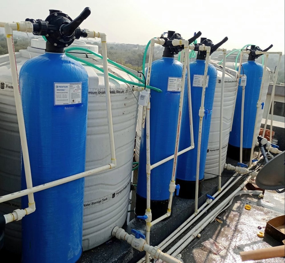 PurifyHydro Automatic Individual Floor Water Softener, For Industrial, 4000 Lph