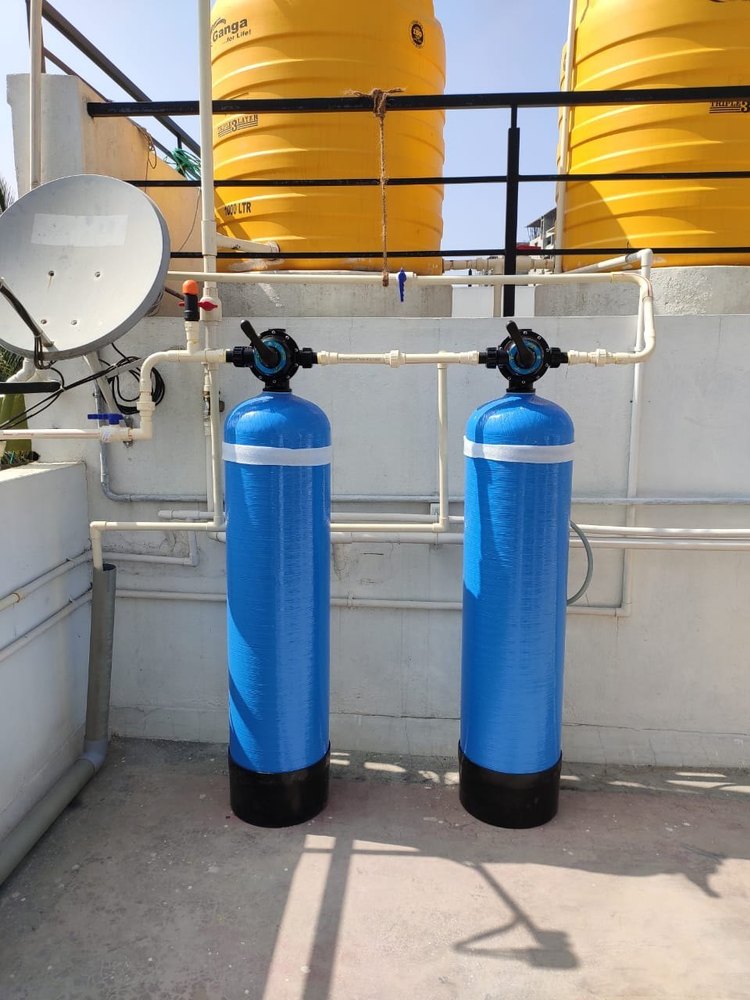 Semi-Automatic Blue 3000 Lph Water Softener Tank, For Domestic, 600mm