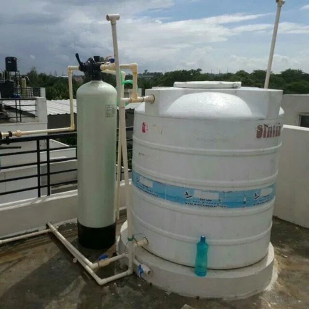 Automatic 100 LPH PVC Water Softener Tank, For Commercial