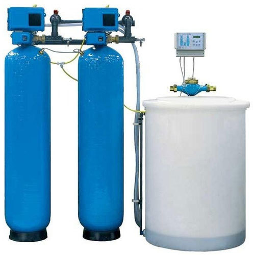 Blue Water Softener Plant, Vertical, Automation Grade: Automatic