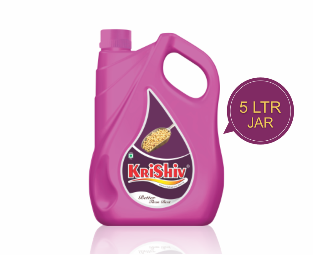 Krishiv 5 Liter Soybean Oil Jar, Speciality: High In Protein