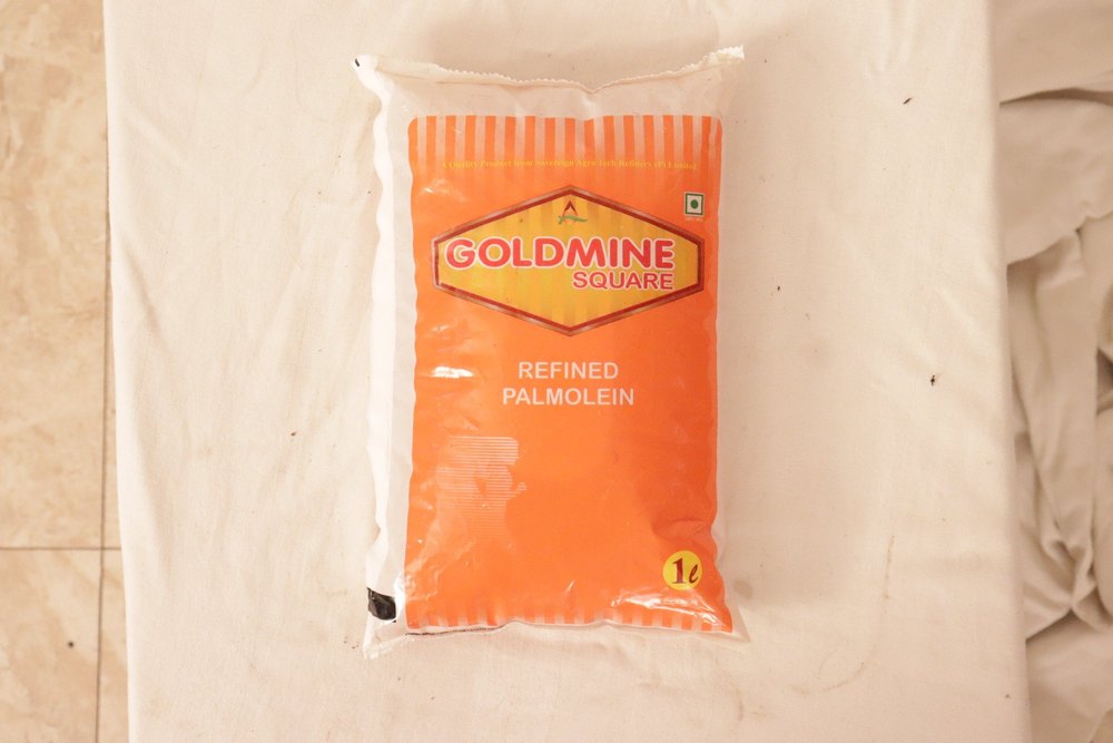Goldmine 1 Litre Refined Palmolein Oil, Packaging Type: Pouched, Speciality: High in Protein
