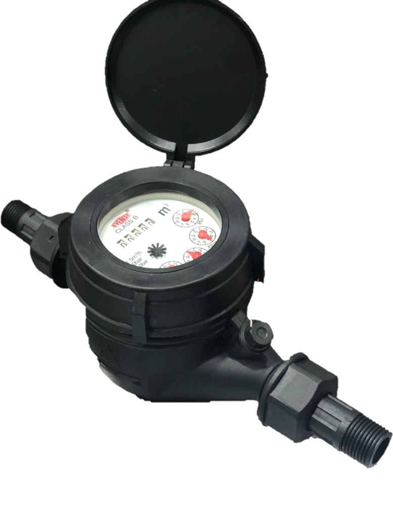 Everest Brass Analog Water Flow Meter, For Industrial, Iso: 4064 Class B