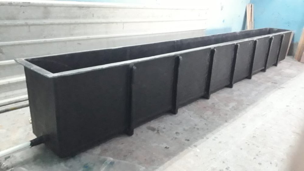 Blue Horizontal FRP Tank