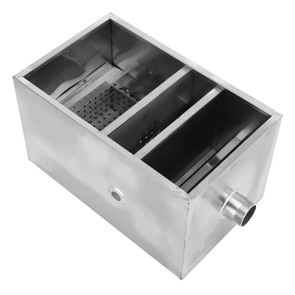 Stainless Steel Grease Trap, Size: 18x12x19