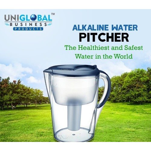 Plain Glass Alkaline Water Pitcher, Packaging Type: Box