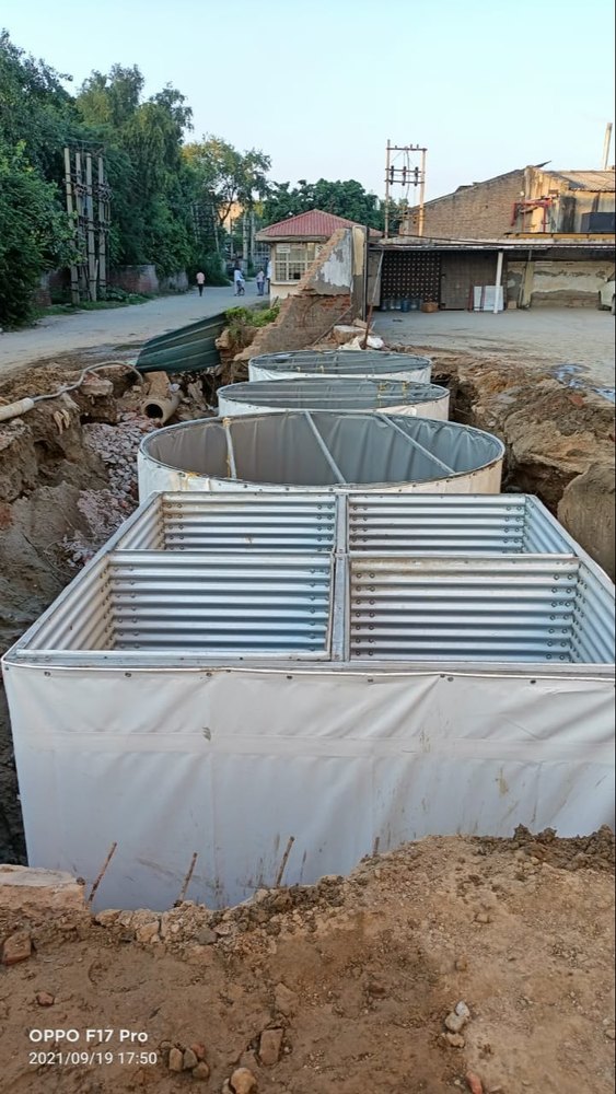 Water Tanks Of Effluents Pre Treated Effluent