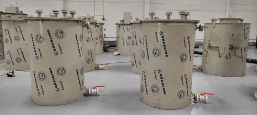 Cream Polypropylene ETP Tank, Capacity: 5000 litre